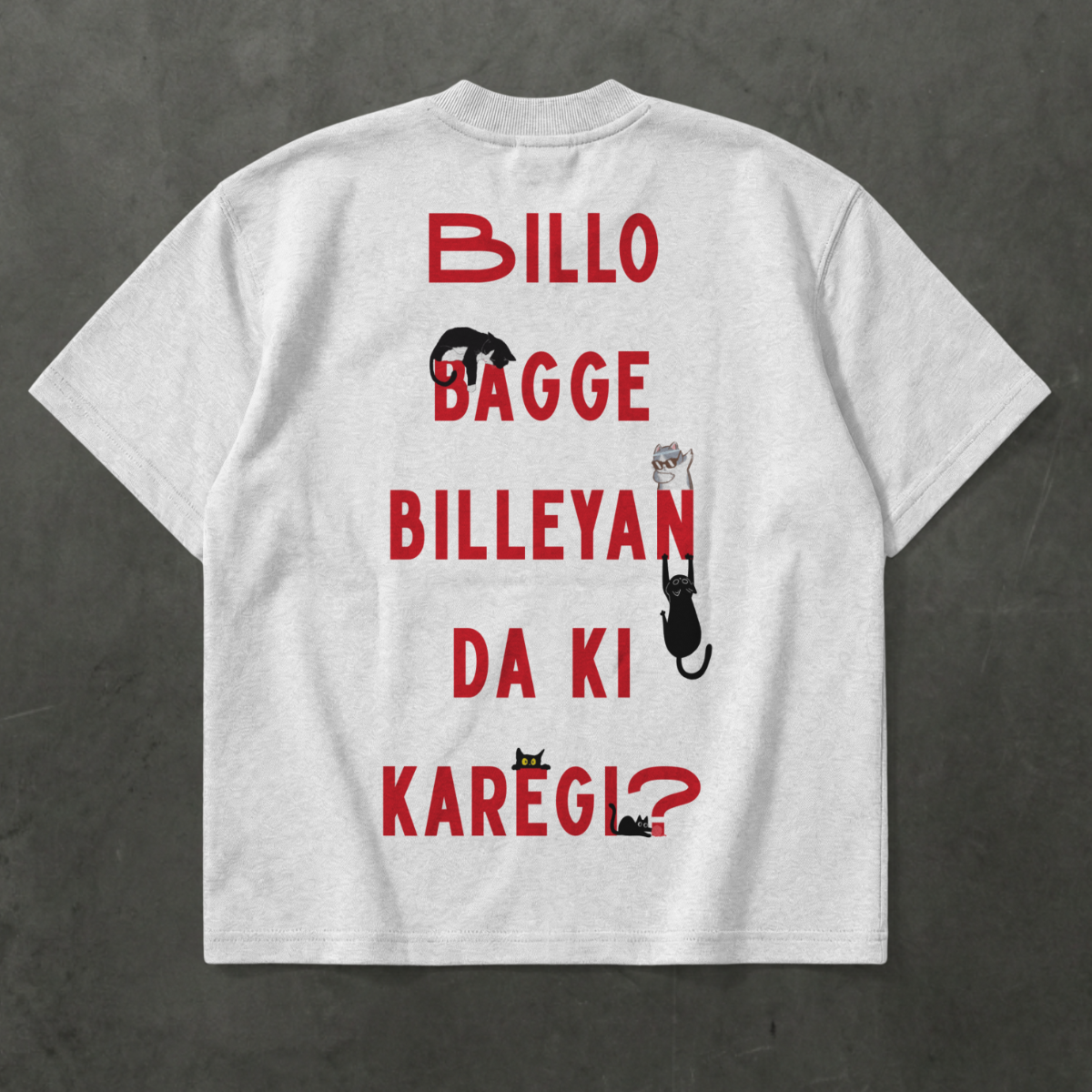 Billo Bagge Billeyan Da Ki Karegi? Oversized Fit T-Shirt