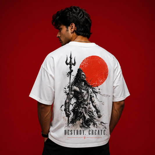 Destroy. Create. Oversized Fit T-Shirt