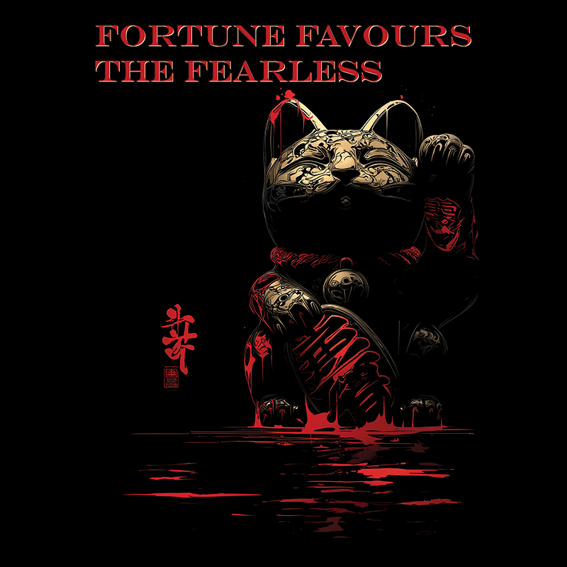 Fortune Favours the Fearless | Oversized 180 GSM