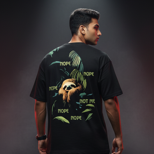 NOPE SLOTH | Oversized fit tee