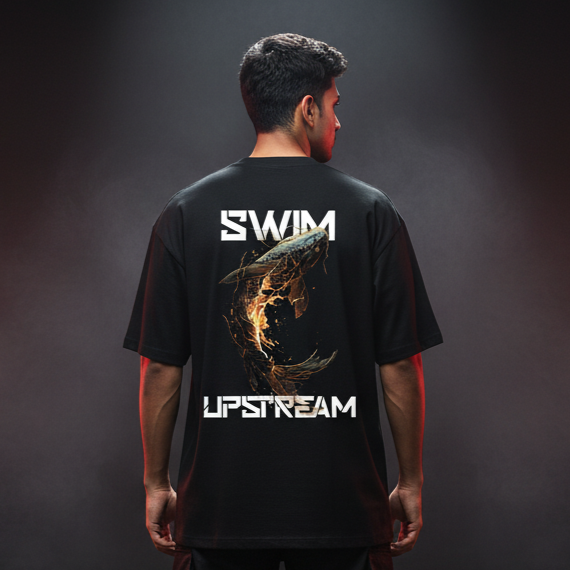 SWIM UPSTREAM | Oversized fit tee