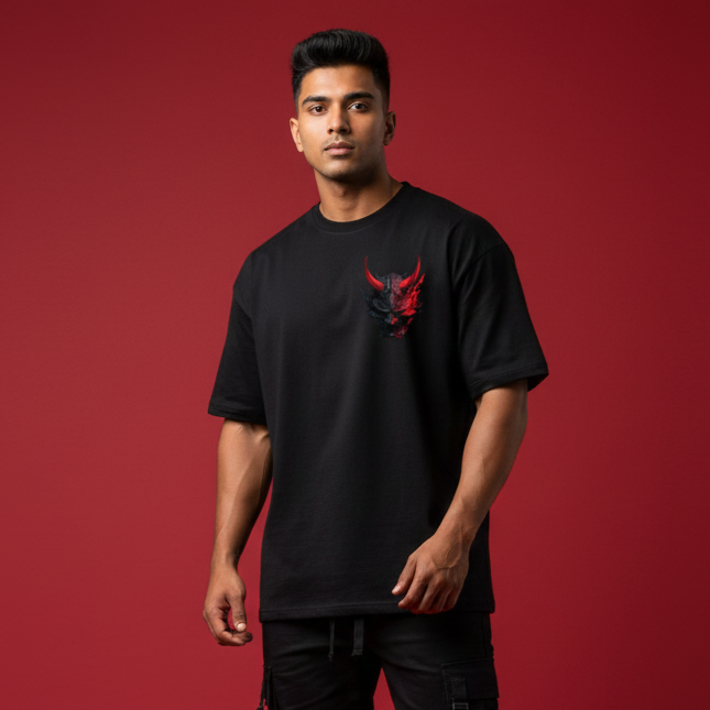 Oni Mask | Oversized Fit T-Shirt