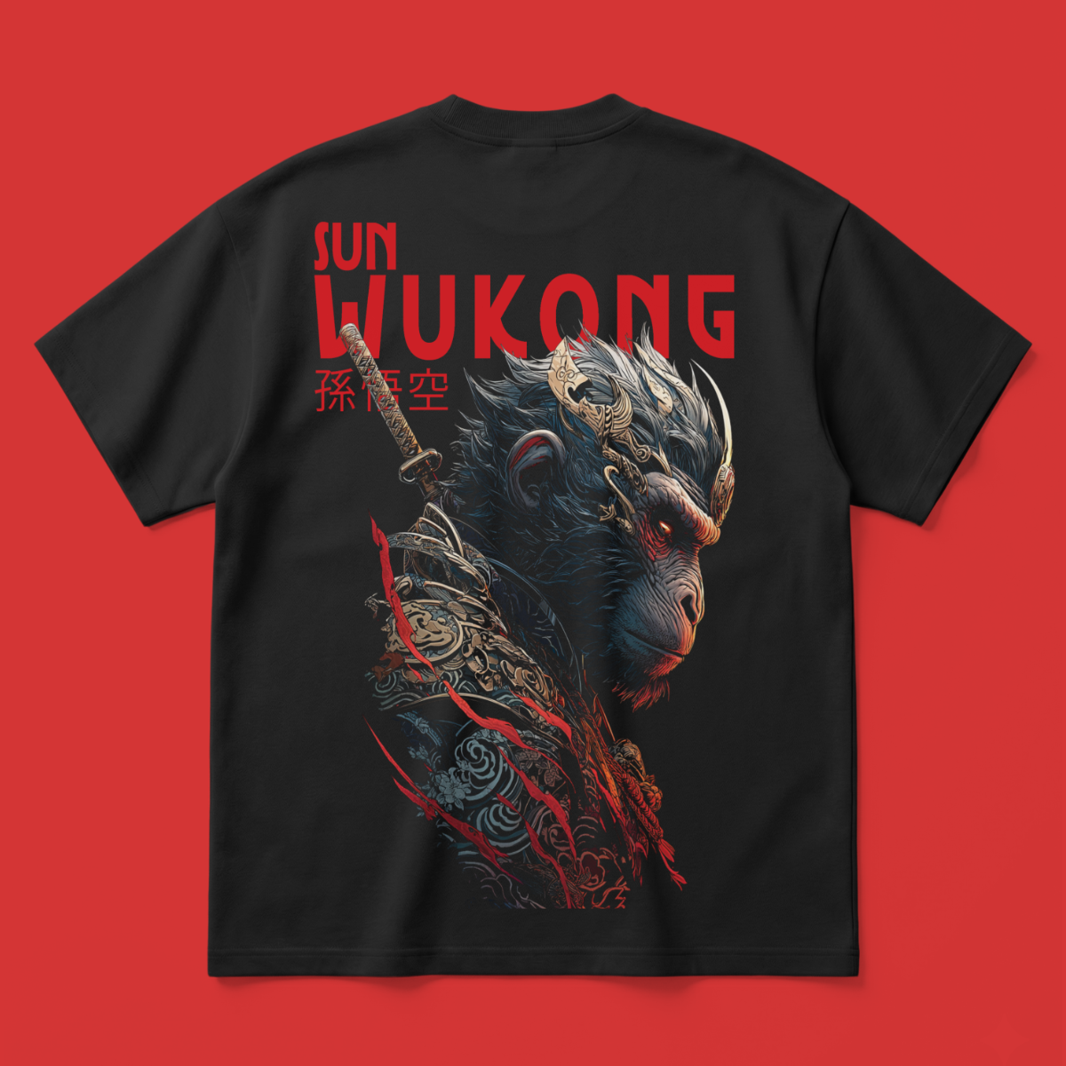 Sun Wukong – Oversized Fit Graphic T-Shirt